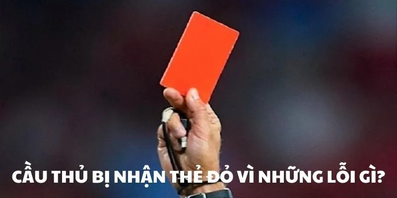 Trọng tài sử dụng thẻ đỏ trong những trường hợp nào 